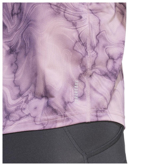 Adidas Γυναικεία κοντομάνικη μπλούζα Own the Run AOP Tee